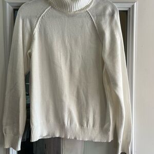 Chic Ivory Turtleneck Sweater